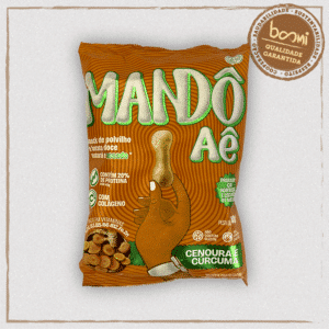 Biscoito de Polvilho Cenoura e Cúrcuma Mandô Aê 40g