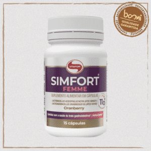 Simfort Femme Probióticos, Cranberry e Zinco Vitafor 15 Cápsulas