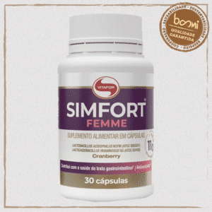 Simfort Femme Probióticos, Cranberry e Zinco Vitafor 15 Cápsulas