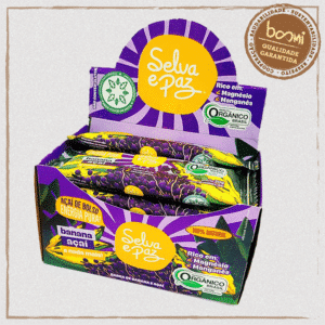 Barra de Frutas Banana e Açaí Orgânica 30g Selva e Paz 12 Unidades