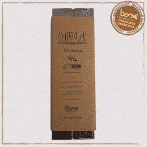 Chocolate 70% Cacau com Açúcar Demerara Orgânico CHoKolaH 500g